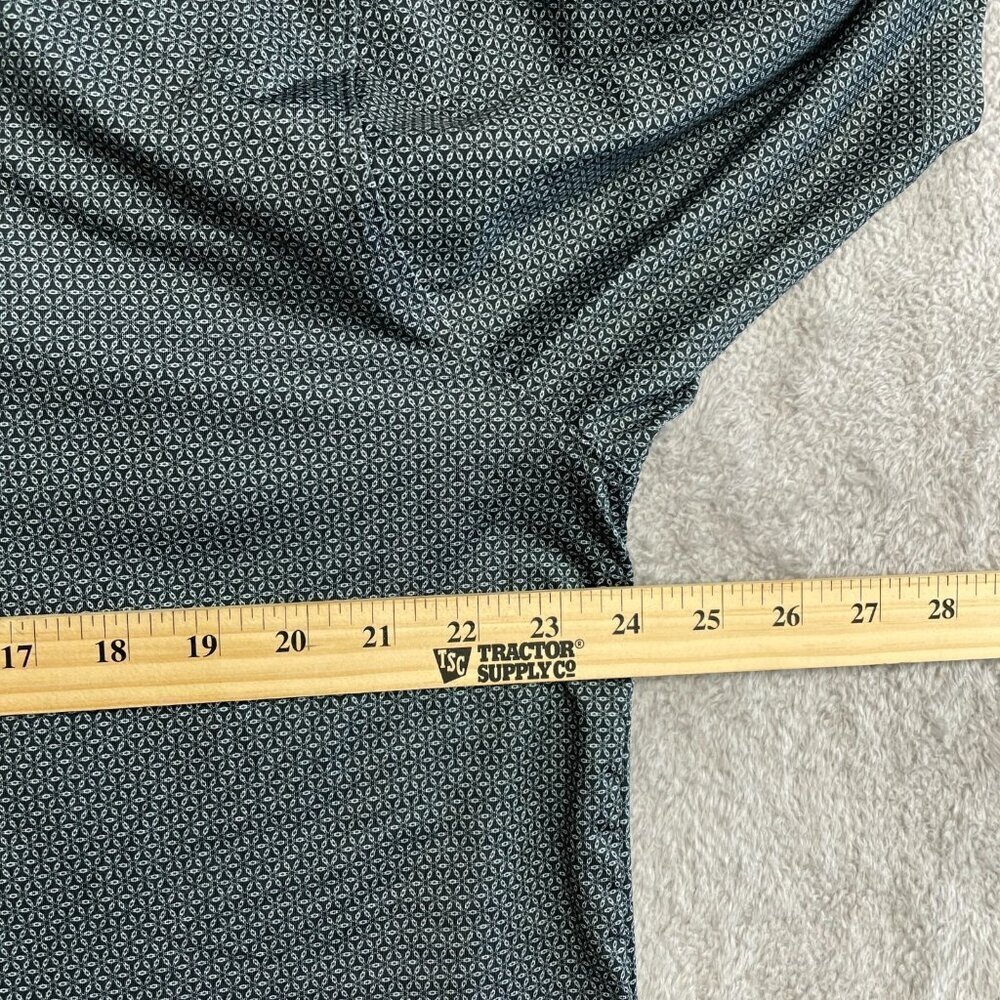 NWOT Hickey Freeman Men's XL Golf Polo Shirt Gray Diamond Pattern Polyester - Picture 5 of 7